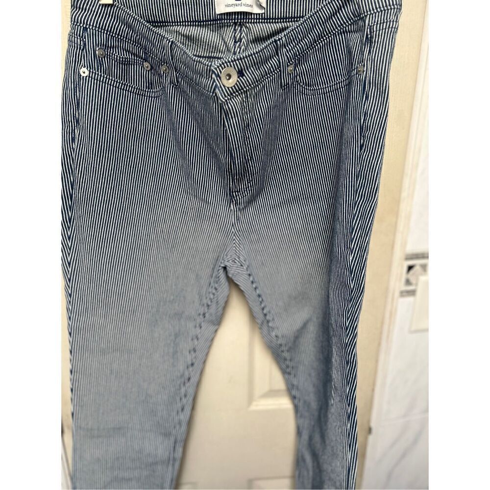 Vineyard Vines Jamie Railroad Stripe Jeans High Rise